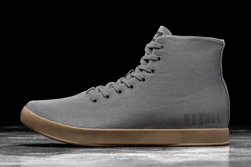 Dark Grey Nobull High-Top Canvas | 64901-HEQY