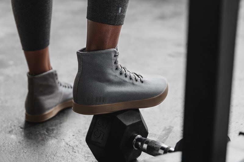 Dark Grey Nobull High-Top Canvas | 87190-GFCX