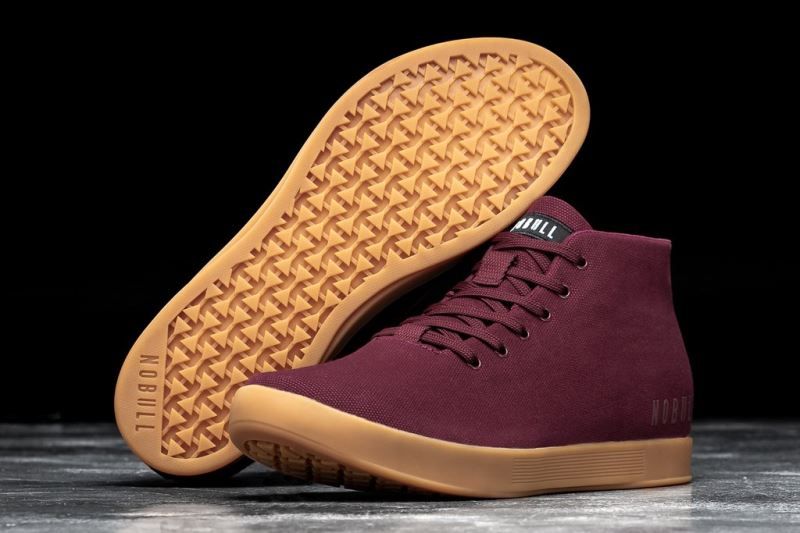 Dark Red Nobull Cabernet Canvas Mid | 12043-EDYL