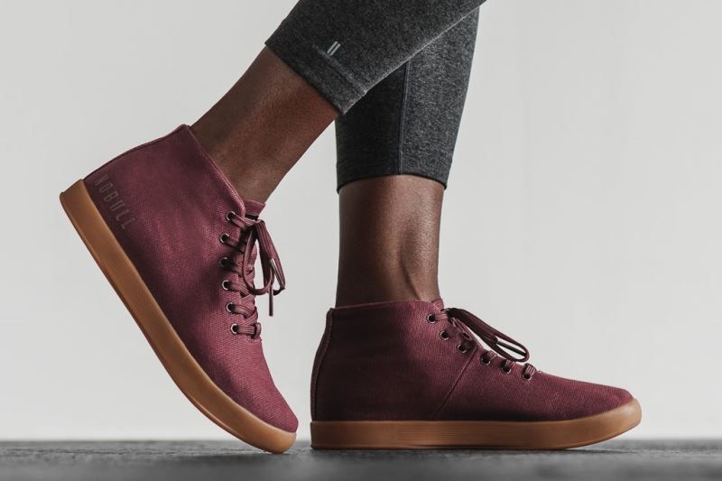 Dark Red Nobull Cabernet Canvas Mid | 12043-EDYL