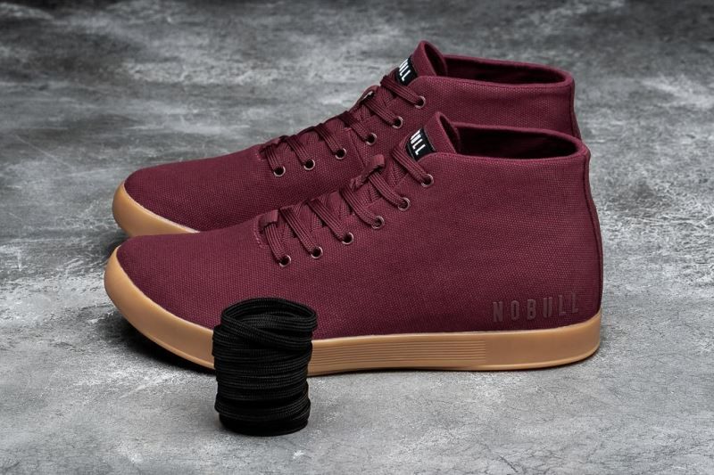 Dark Red Nobull Cabernet Canvas Mid | 12043-EDYL