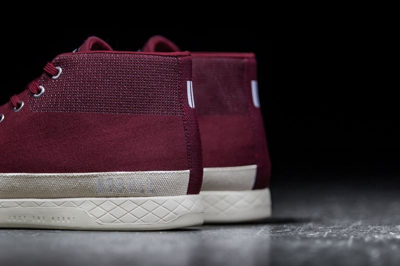 Dark Red Nobull Cabernet Canvas Mid | 86340-WJFC