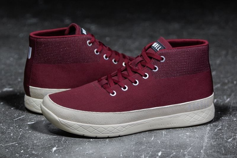 Dark Red Nobull Cabernet Canvas Mid | 86340-WJFC