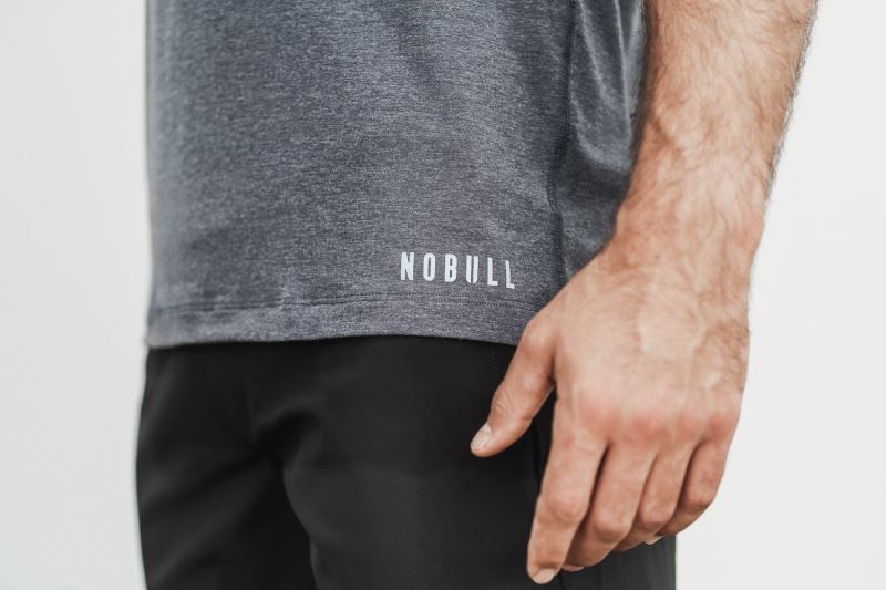 Deep Grey Nobull V-Neck | 01835-ZGBE