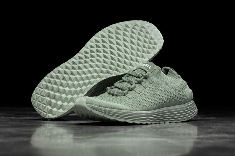 Green Nobull Seafoam Reflective Knit | 94051-PKBV