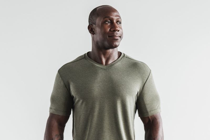 Green Nobull V-Neck | 20965-HQMI