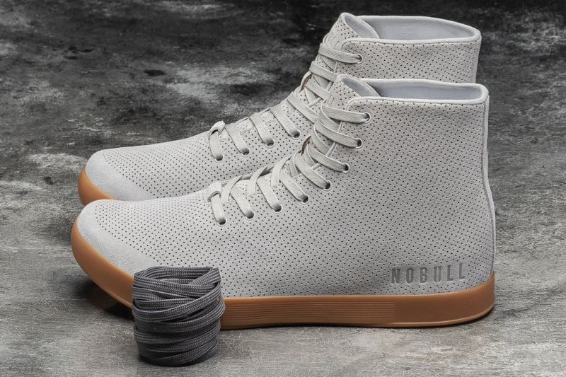 Grey Nobull High-Top Arctic Suede | 62179-OHVB