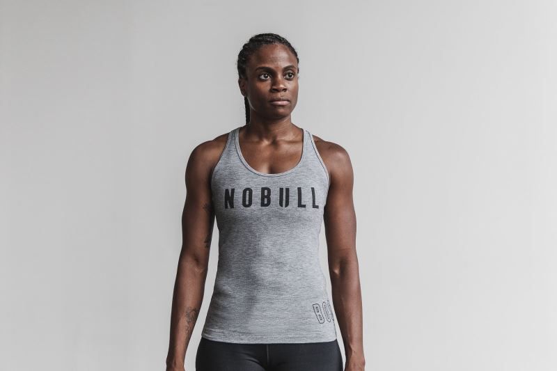 Grey Nobull Racerback Boston | 51679-AJTE