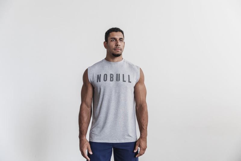 Grey Nobull Sleeveless | 63907-DIPZ