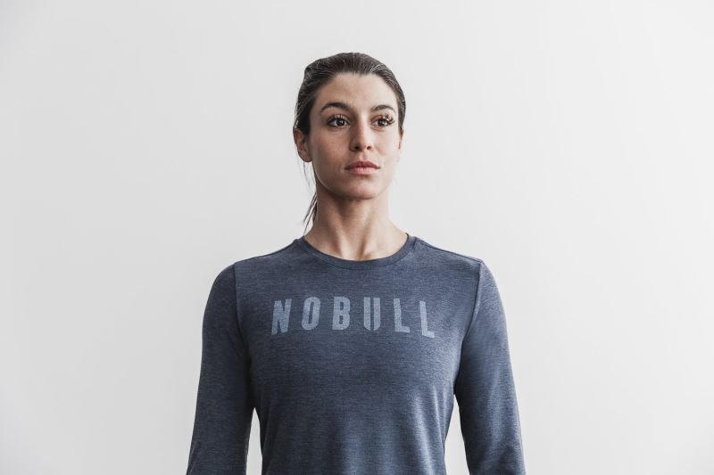 Navy Nobull Long Sleeve | 94715-NBKS