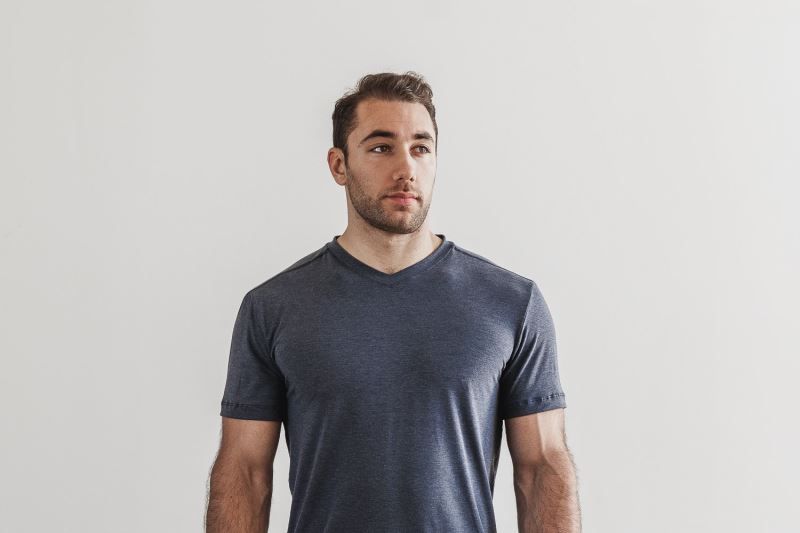 Navy Nobull V-Neck | 79620-UFCI