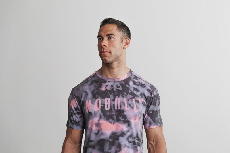 Pink Black Nobull Tie-Dye | 90285-MFCQ