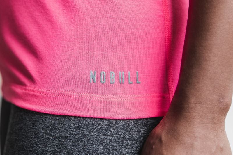 Pink Nobull High-Neck Neon | 84107-FAEU