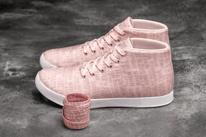 Pink Nobull Wells Canvas Mid | 49753-VFRO