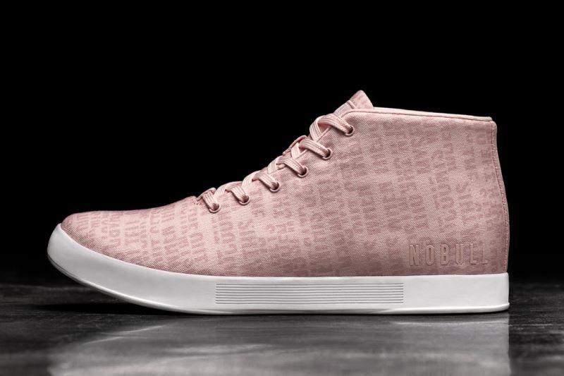 Pink Nobull Wells Canvas Mid | 49753-VFRO