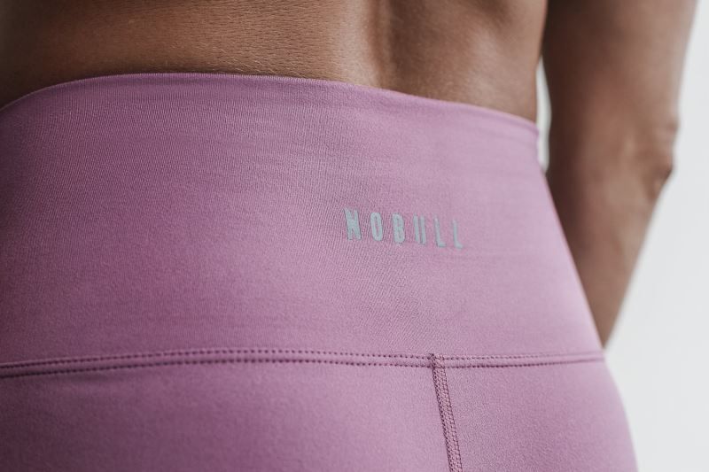 Purple Nobull High-Rise Crop Matte | 78396-WNBO