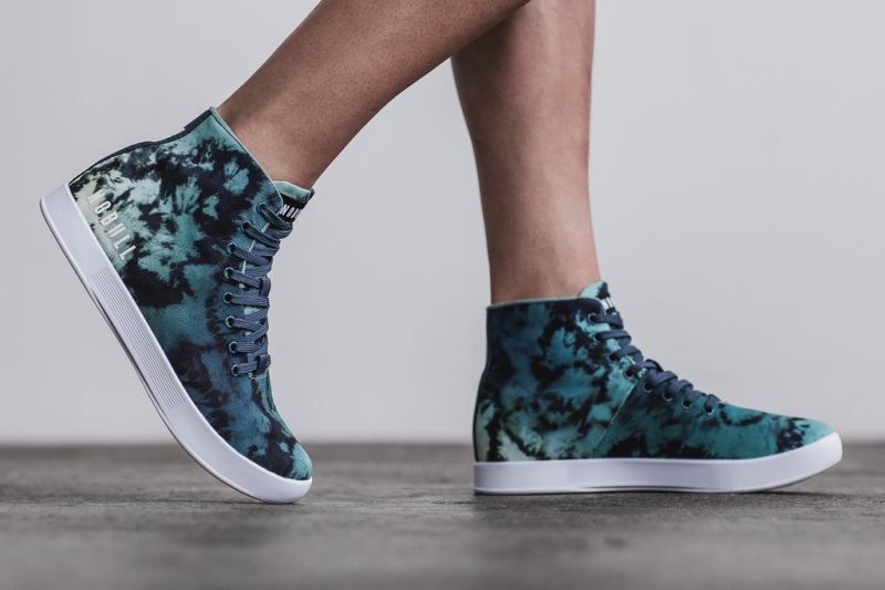 Turquoise Nobull High-Top Tie-Dye Canvas | 70965-BOZG