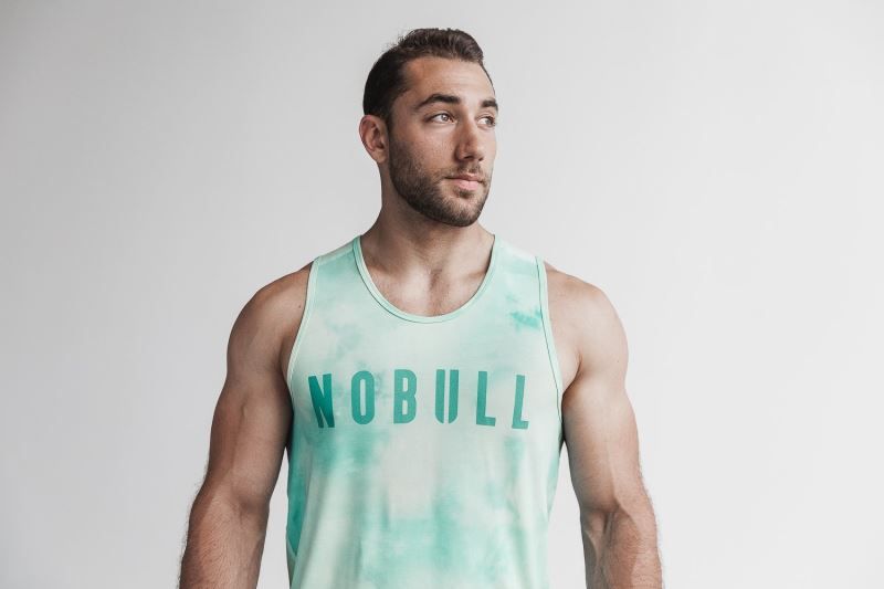 Turquoise Nobull Tie-Dye | 84306-QJGX