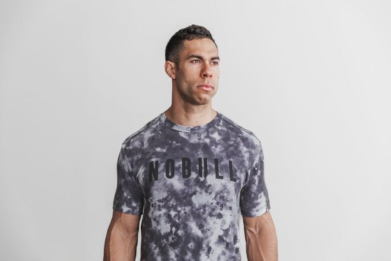 White Black Nobull Tie-Dye | 26087-CJSQ