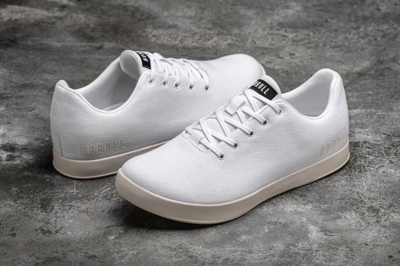 White Nobull Canvas | 76253-QFHR