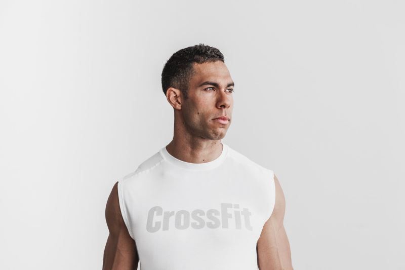 White Nobull Crossfit Sleeveless | 87054-MYHL