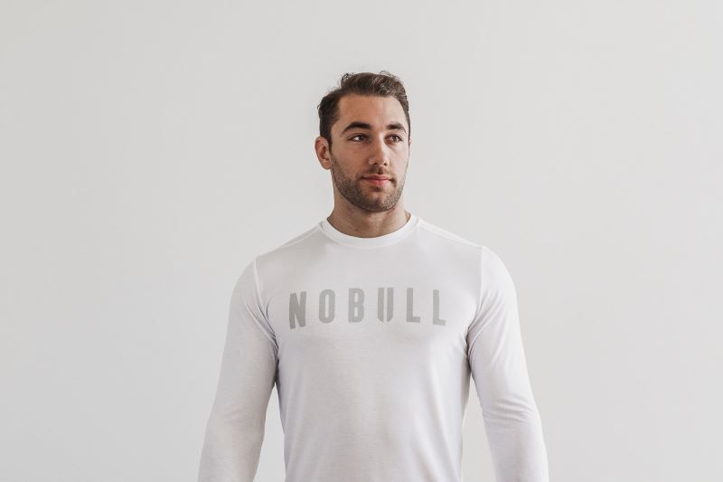 White Nobull Long Sleeve | 04785-YDWK