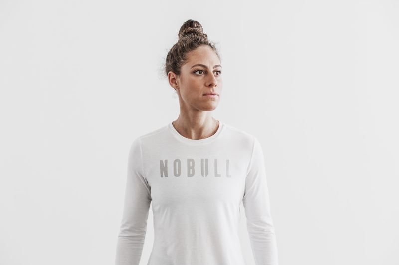 White Nobull Long Sleeve | 62453-RSLV