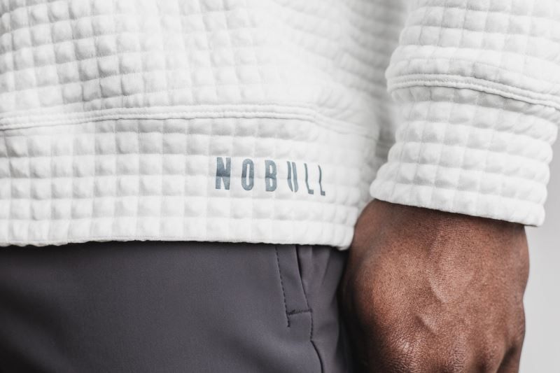 White Nobull Quilted Crew | 76081-WQSZ