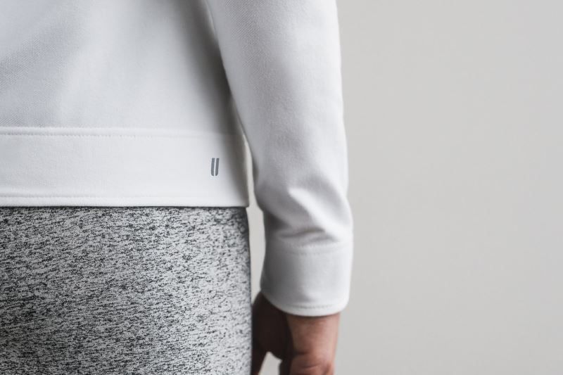 White Nobull Twill Zip-Up | 79485-LOHW