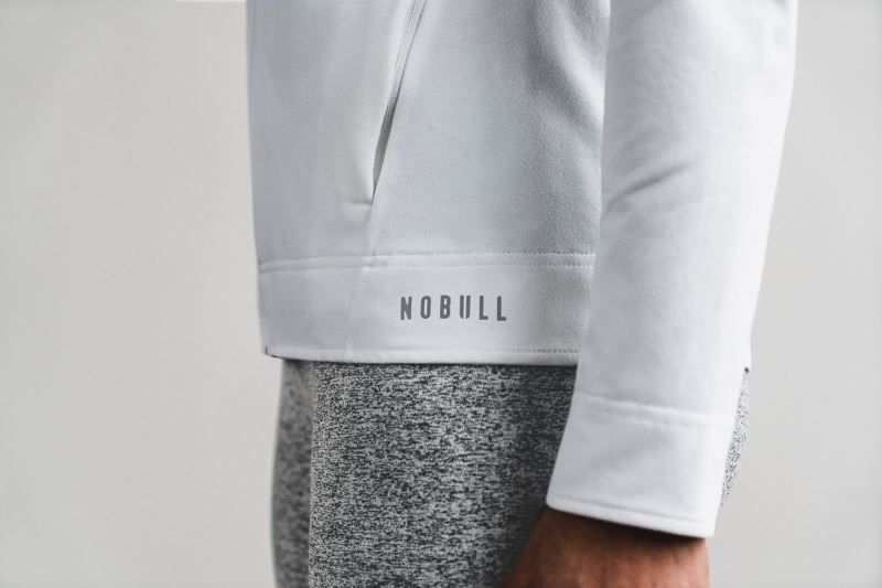 White Nobull Twill Zip-Up | 79485-LOHW