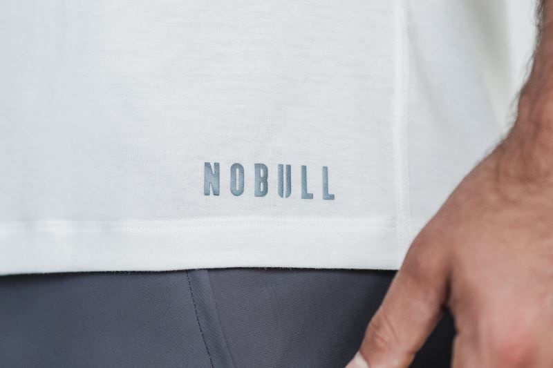 White Nobull V-Neck | 78195-ARXZ