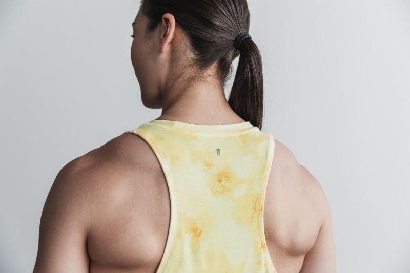 Yellow Nobull High-Neck Tie-Dye | 15397-EFUA